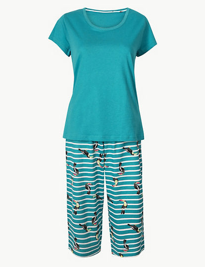 Pure Cotton Cool Comfort™ Pyjama Set – Marks & Spencer Bermuda