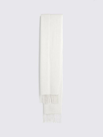 Moss
Cashmere Wool Blend Scarf, Winter White, One Size