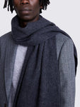 Moss
Cashmere Wool Blend Scarf, Grey, One Size