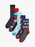 Happy Socks
HS by Happy Socks Nautical Print Socks, Pack of 5, Multi