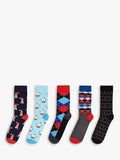 Happy Socks
HS by Happy Socks Nautical Print Socks, Pack of 5, Multi