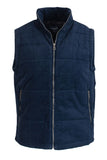 Mens Cord Padded Gilet Navy