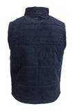 Mens Cord Padded Gilet Navy