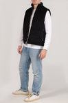 Mens Cord Padded Gilet Black