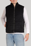 Mens Cord Padded Gilet Black