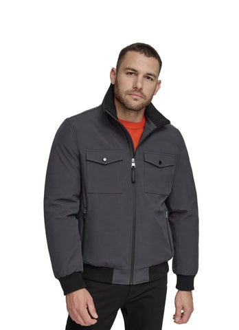 Calvin Klein Men's Flex Tech Water-Resistant
Bomber Jacket