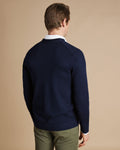 Charles Tyrwhitt Merino Cardigan - Navy