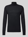 Christian Berg Men Knitted sweater with turtleneck in black